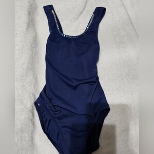 Balera dance embellished leotard Navy Medium Children's